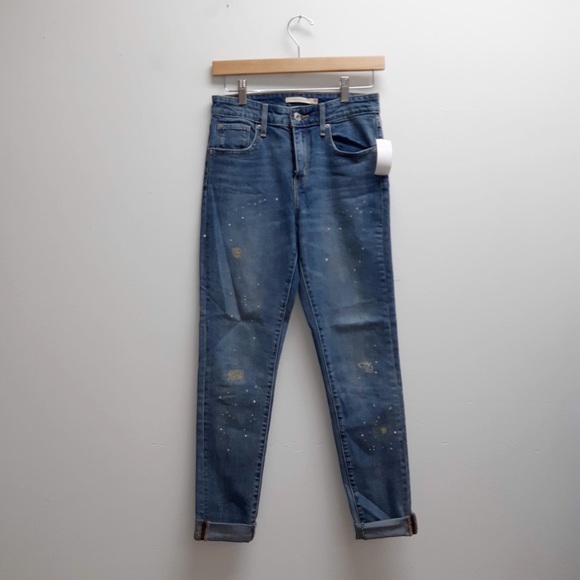 levis paint splatter jeans